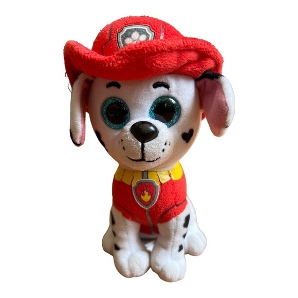 Ty‎ PAW PATROL Marshall Beanie Boos Nickelodeon Dalmatian Dog 6" Plush - Picture 1 of 8